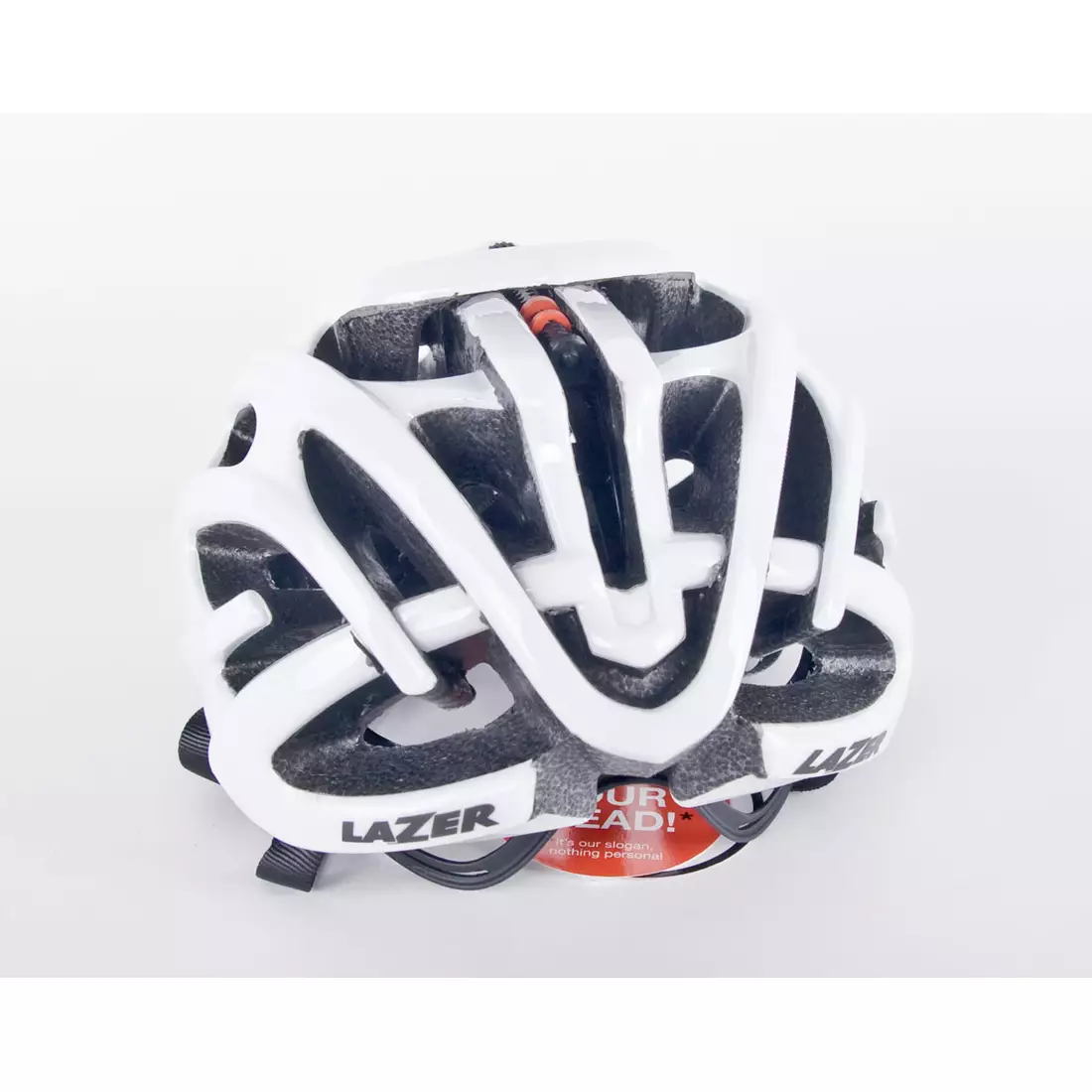 LAZER BLADE+ silniční cyklistická helma Rollsys&amp;#x00AE; bílý lesk