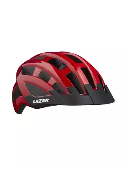 LAZER Compact červená lesklá cyklistická helma