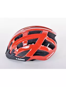 LAZER Compact červená lesklá cyklistická helma
