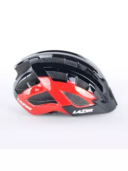 LAZER dámská cyklistická helma Petit DLX  Mřížka + LED černá červená