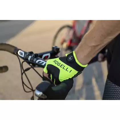 ROGELLI Arios cyklistické rukavice žlutý fluor