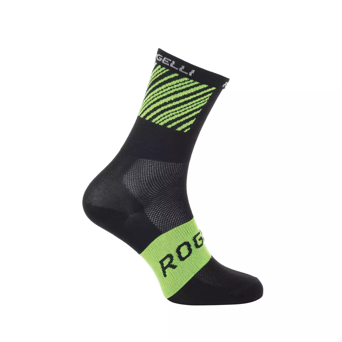ROGELLI RITMO černo zelené cyklistické sportovní ponožky