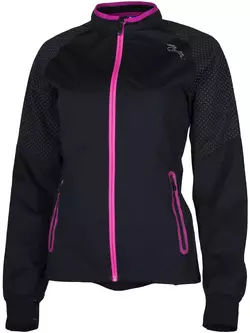ROGELLI STERNE 801.801 dámská běžecká bunda, černo-růžová