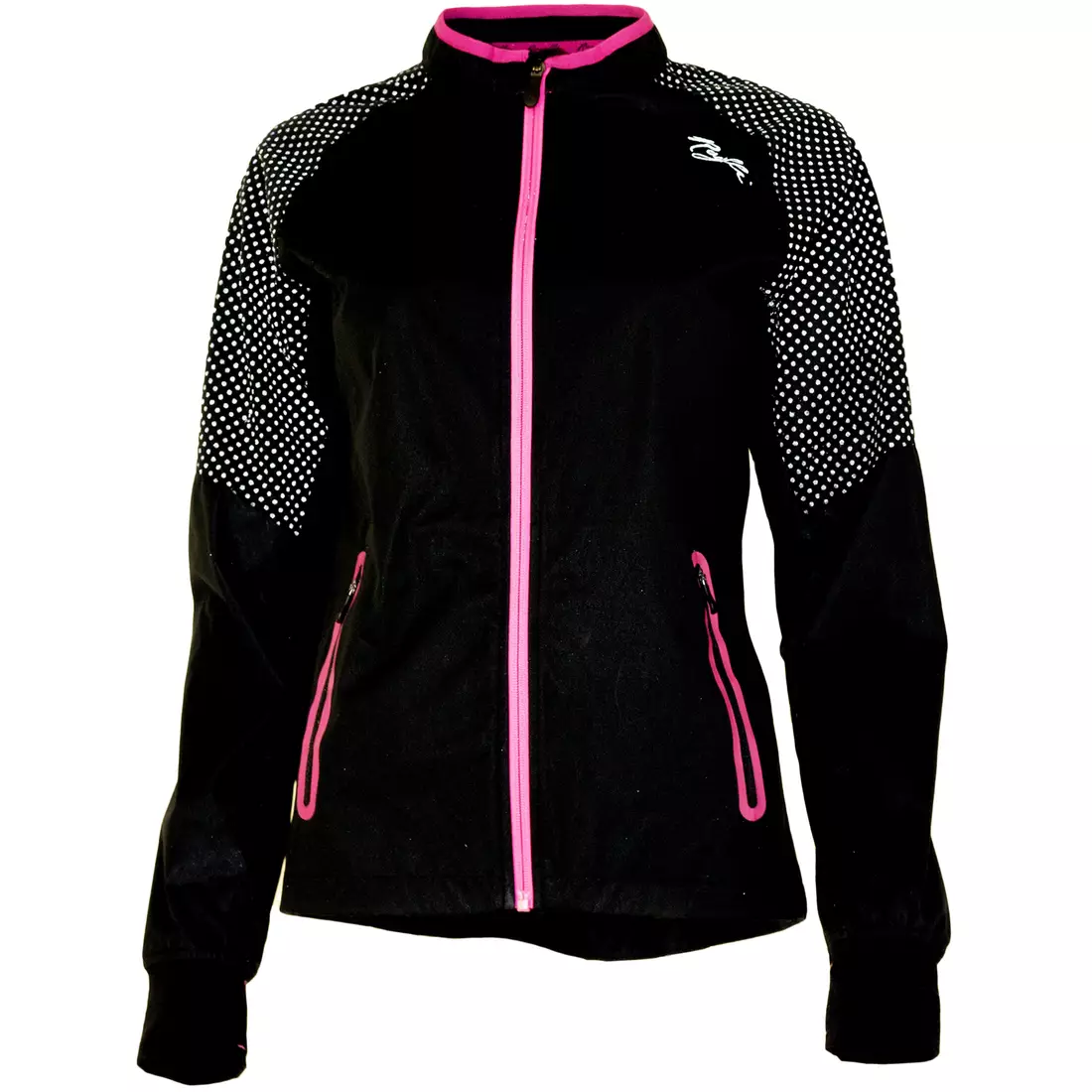 ROGELLI STERNE 801.801 dámská běžecká bunda, černo-růžová