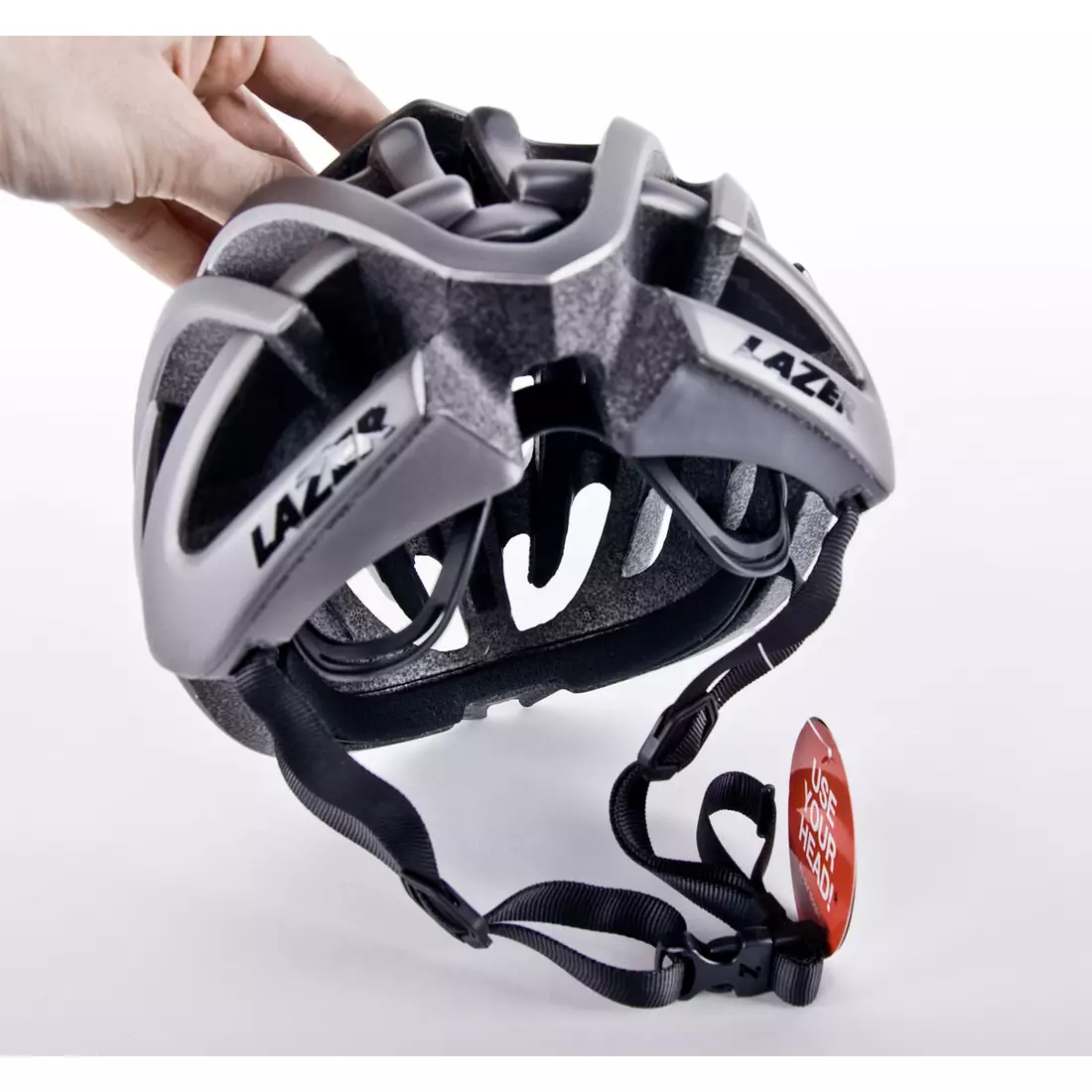 Silniční cyklistická helma LAZER BLADE+ Rollsys&amp;#x00AE; titan matt