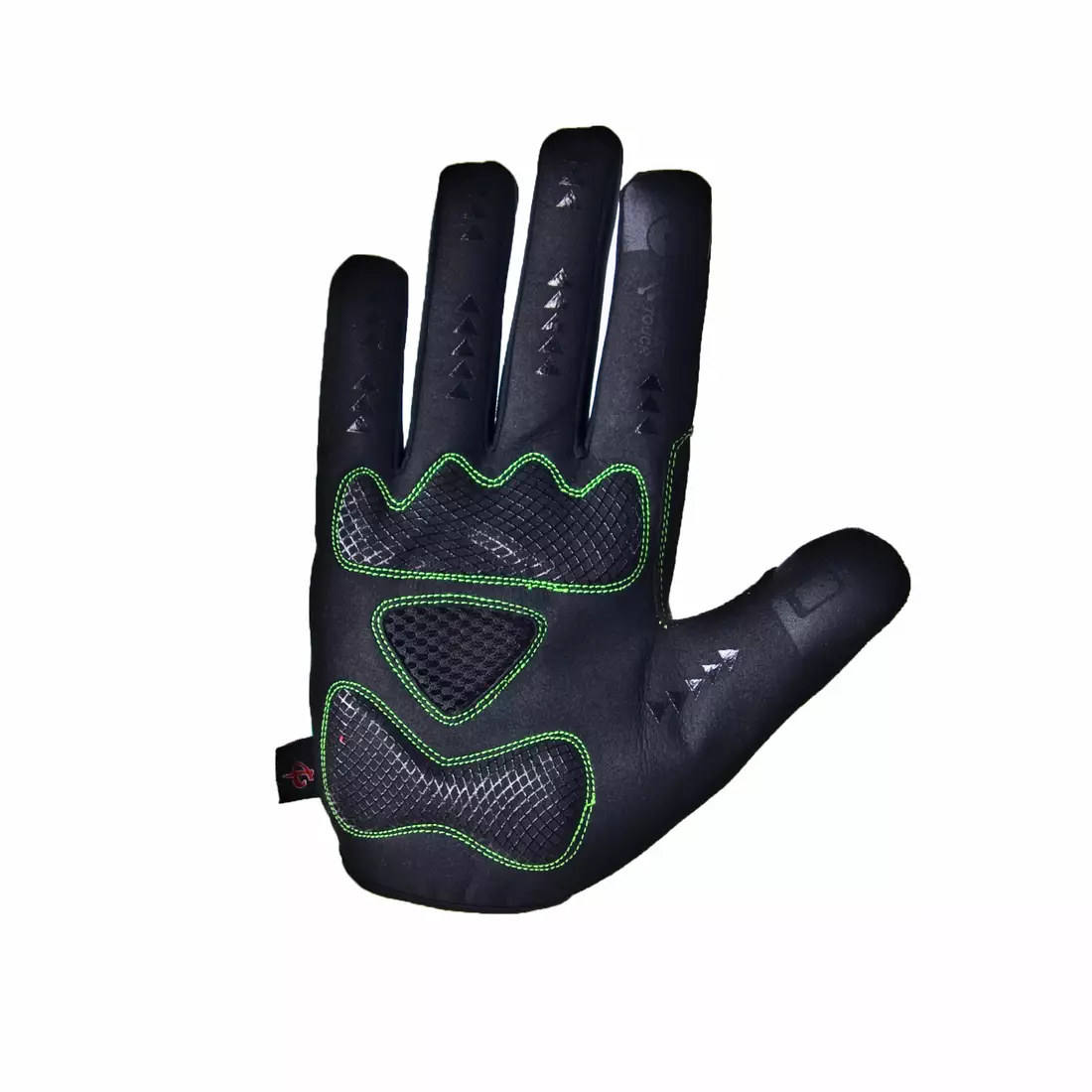 Zimní cyklistické rukavice DEKO ROST černo-fluor zelené DKWG-0715-006A