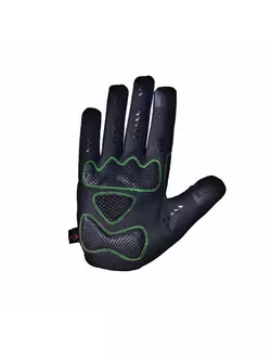 Zimní cyklistické rukavice DEKO ROST černo-fluor zelené DKWG-0715-006A