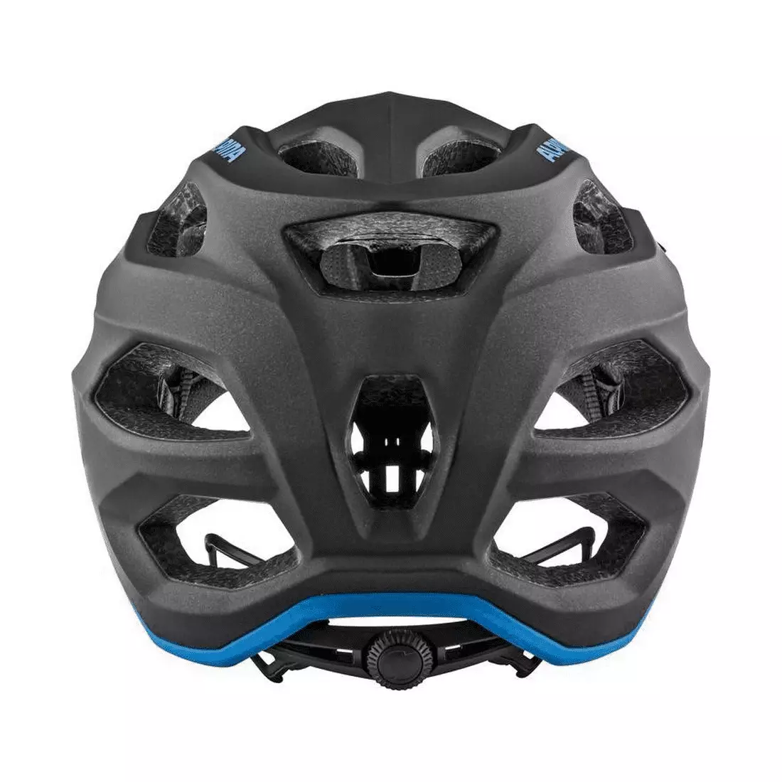 ALPINA CARAPAX 2.0 černá a modrá cyklistická helma