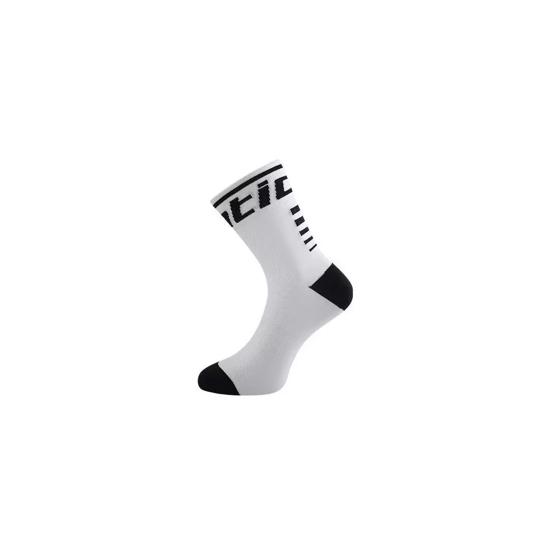 Cyklistické ponožky SANTIC bílé a černé 6C09054W