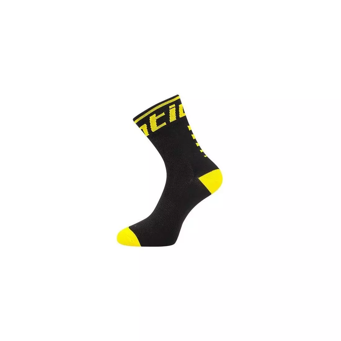 Cyklistické ponožky SANTIC černo-žluté 6C09054Y