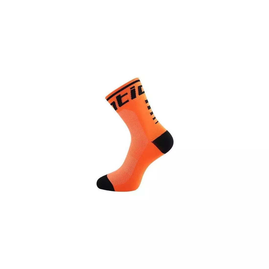 Cyklistické ponožky SANTIC oranžovo-černé 6C09054OR