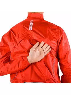DEKO J1 nepromokavá cyklistická bunda, červená