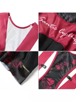 Dámské náprsní šortky SANTIC, černo-růžové L8C05096