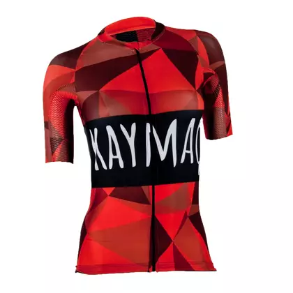 KAYMAQ RPS dámský červený cyklistický dres