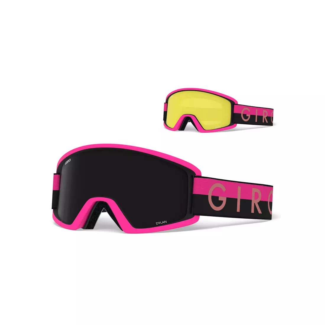 Lyžařské / snowboardové brýle GIRO DYLAN BLACK PINK THROWBACK GR-7094554