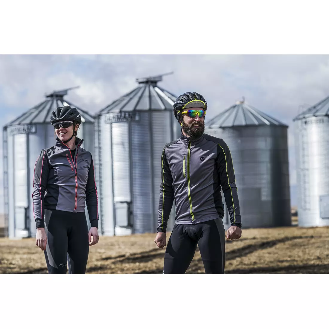 ROGELLI SHINE lehce izolovaná dámská cyklistická bunda 010.370 šedo-růžová
