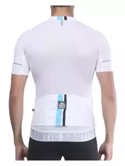 SANTIC pánský cyklistický dres bílý WM7C02107W