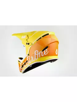SisSixOne 661 RESET GEO CITRUS Cyklistická helma fullface žlutooranžová