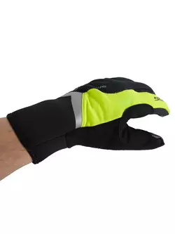 VIKING zimní cyklistické rukavice, RAMSAU multi 140/19/4595/74 fluorově černá