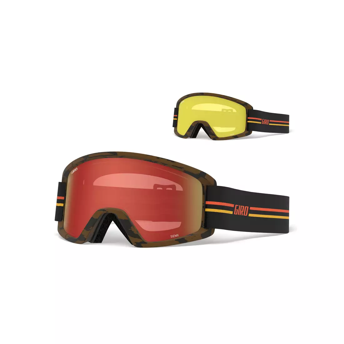 Zimní lyžařské / snowboardové brýle GIRO SEMI GP BLACK ORANGE GR-7105387