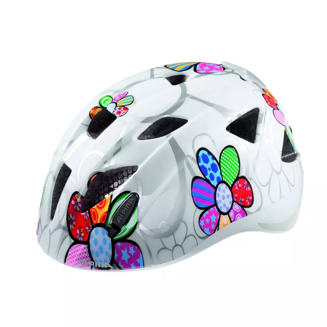 ALPINA Dětská cyklistická helma XIMO FLASH WHITE FLOWER 