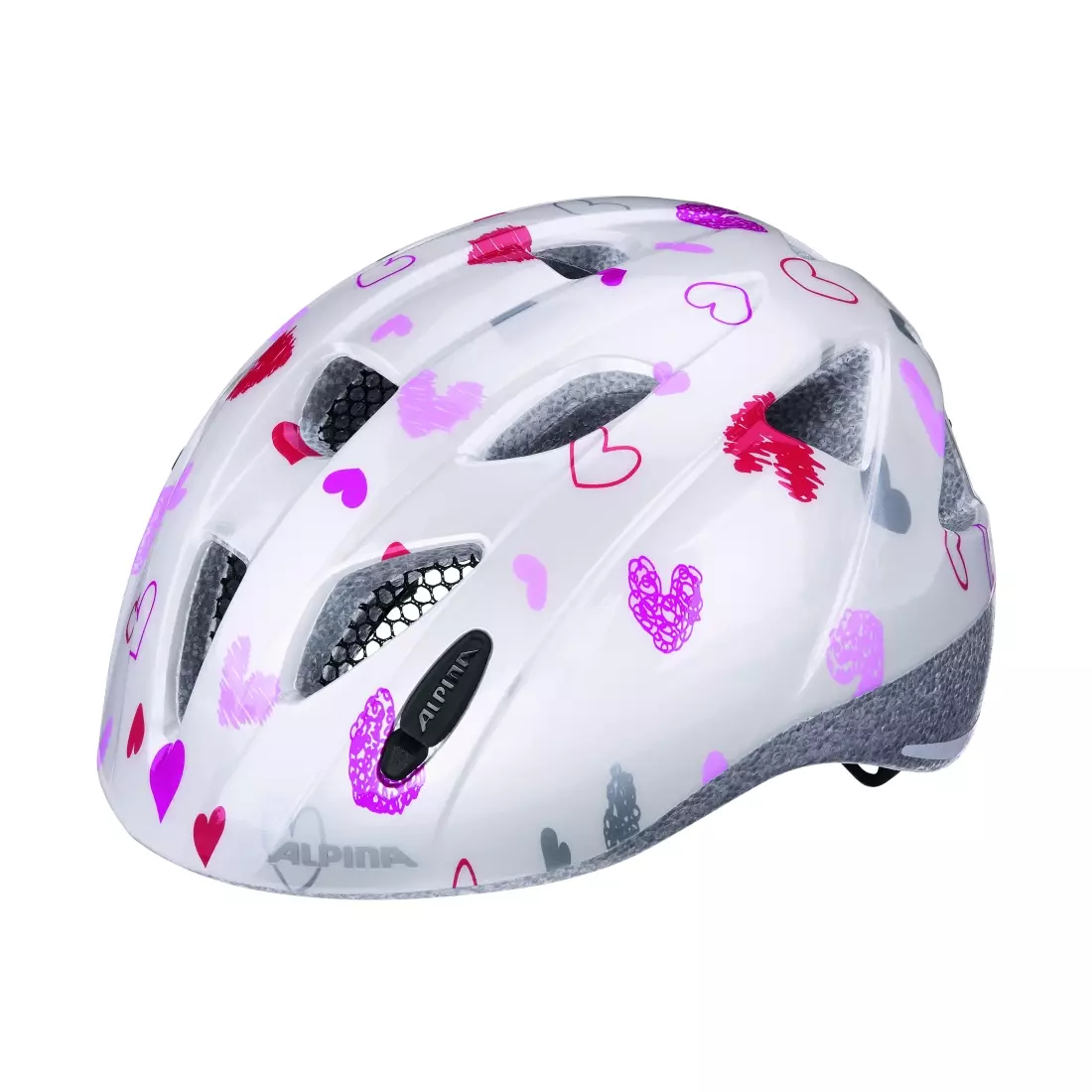 ALPINA Dětská cyklistická helma XIMO  WHITE HEARTS 