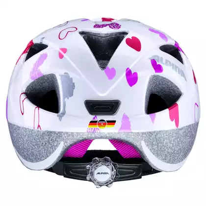 ALPINA Dětská cyklistická helma XIMO  WHITE HEARTS 