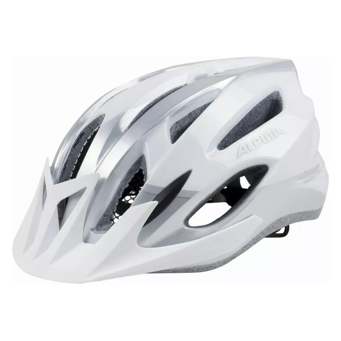 Cyklistická helma ALPINA MTB17 WHITE-SILVER