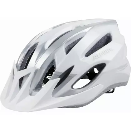 Cyklistická helma ALPINA MTB17 WHITE-SILVER