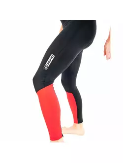 DEKO izolované cyklistické kalhoty, gelová vložka, postroj BLACK-RED DKBT-2020