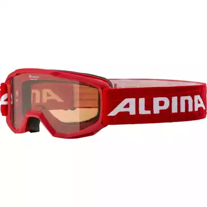 Gogle narciarskie / snowboardowe ALPINA JUNIOR PINEY RED A7268451