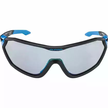 ALPINA fotochromatické sportovní brýle s-way VLM+ black matt-cyan A8585231