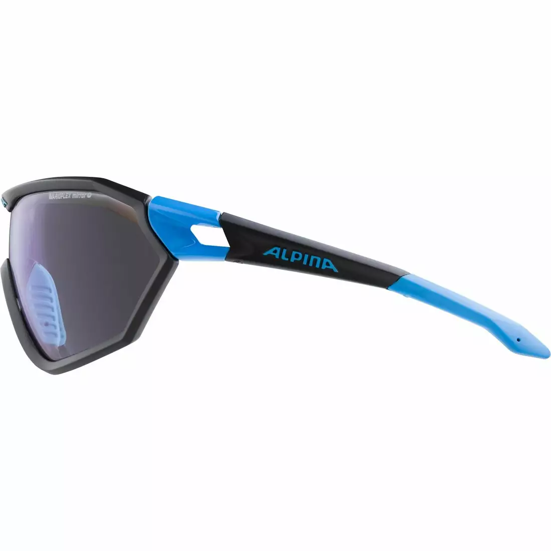 ALPINA fotochromatické sportovní brýle s-way VLM+ black matt-cyan A8585231