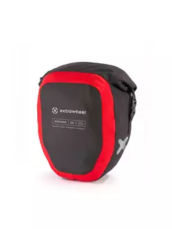 EXTRAWHEEL zadní cyklistické kufry wayfarer black/red 2x25L polyester E0079