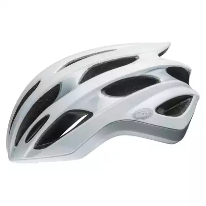 BELL FORMULA helma na silniční kolo, matte white silver