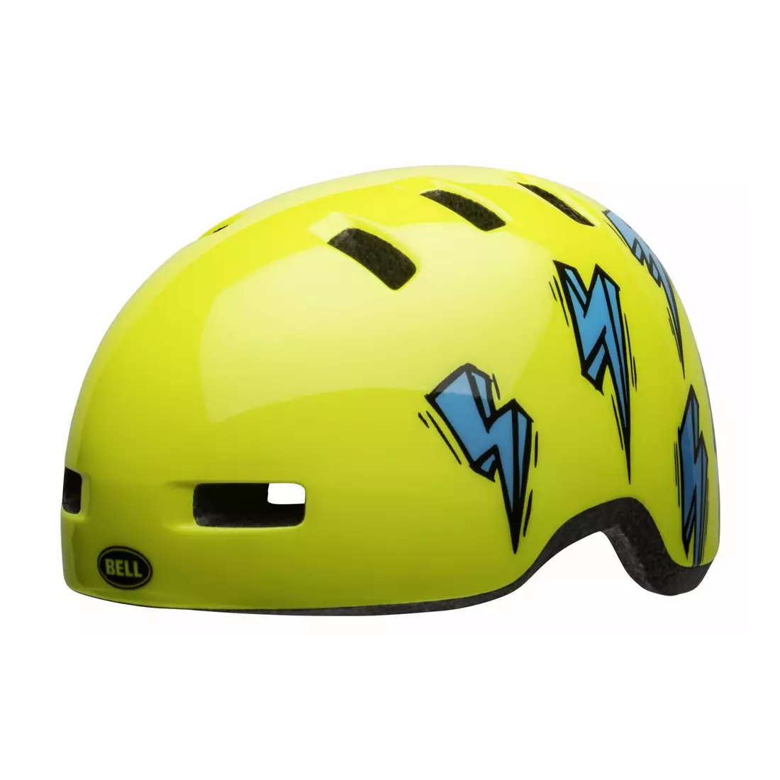 BELL LIL RIPPER Dětská cyklistická helma hi-viz blue bolt 