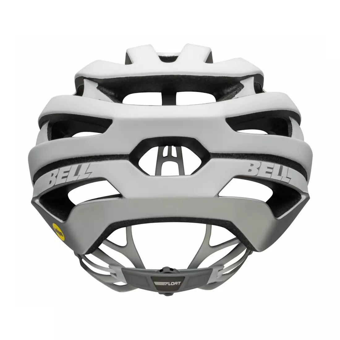 BELL STRATUS INTEGRATED MIPS cyklistická helma matte gloss white silver 