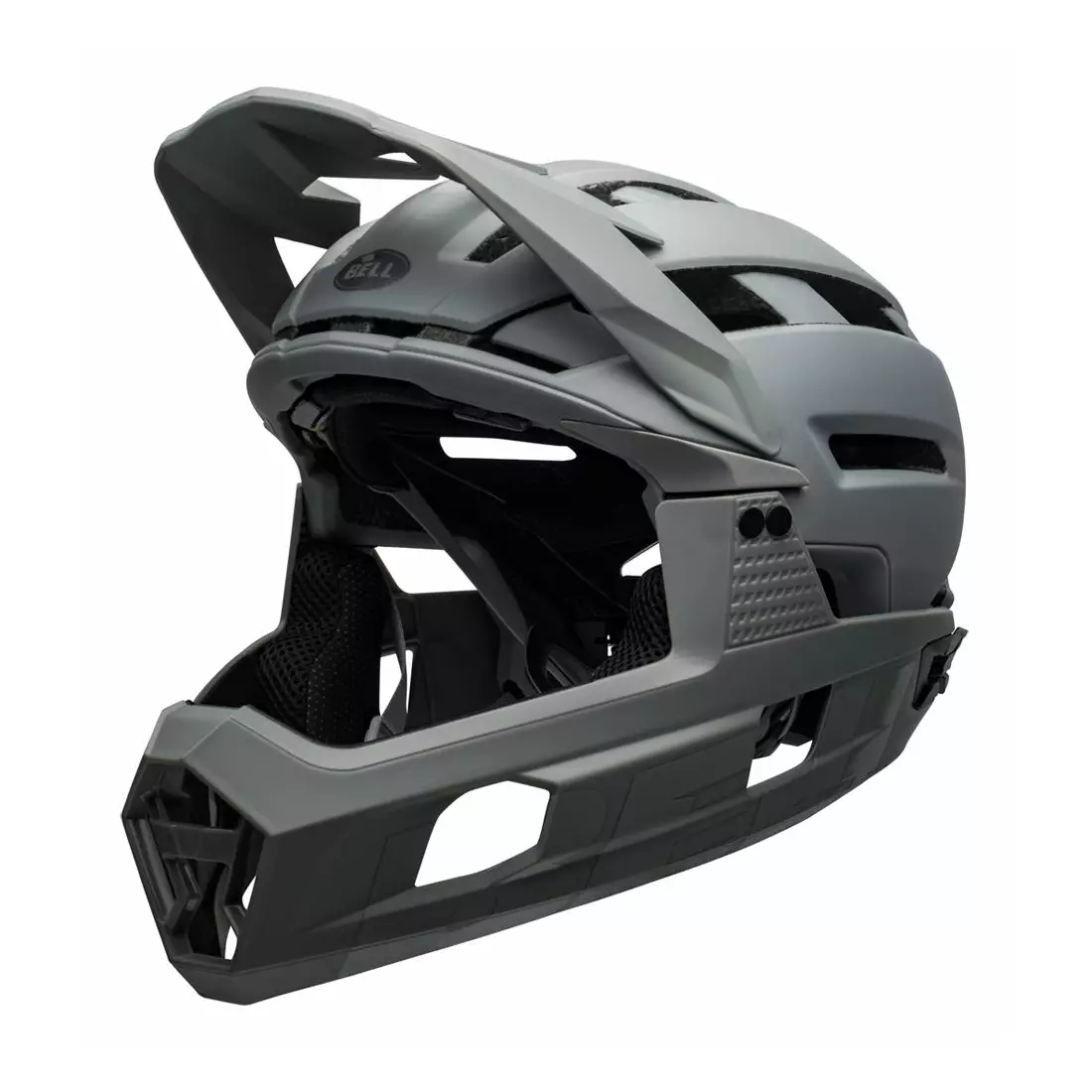 BELL SUPER AIR R MIPS SPHERICAL celoobličejová cyklistická helma, matte gloss grays