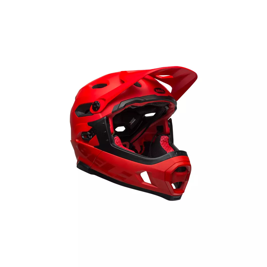 BELL SUPER DH MIPS SPHERICAL helma na kola s plným obličejem, matte gloss crimson black