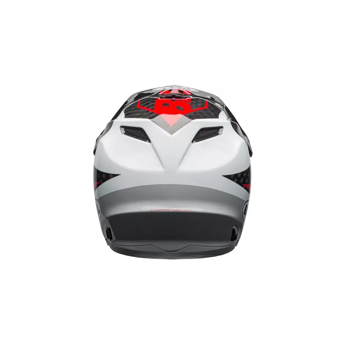 Cyklistická helma full face BELL FULL-9 CARBON gloss white black hibiscus rio 