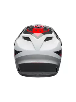 Cyklistická helma full face BELL FULL-9 CARBON gloss white black hibiscus rio 