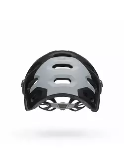 Cyklistická helma full face, odnímatelná čelist BELL SUPER 3R MIPS downdraft matte gray gunmetal