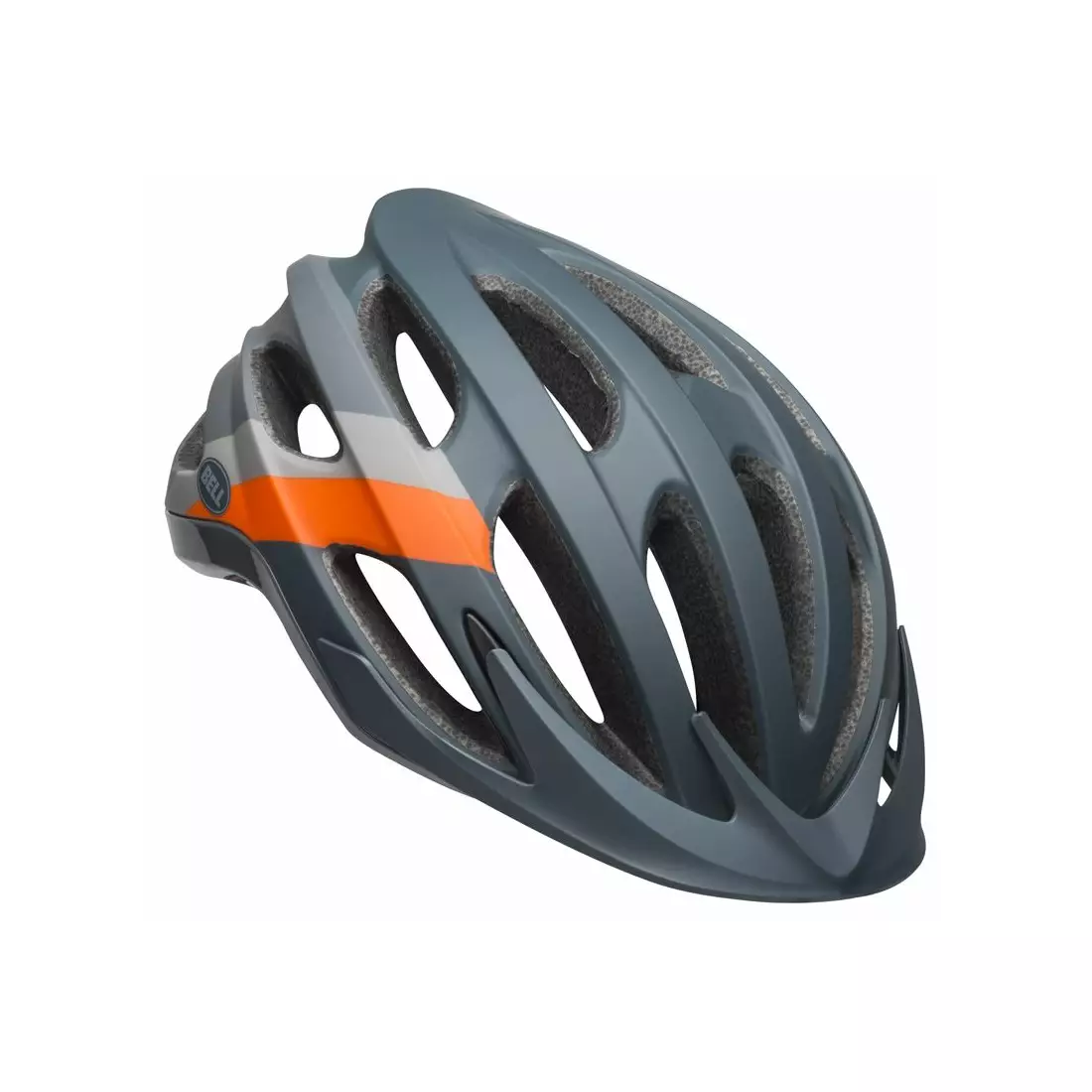 Cyklistická helma mtb BELL DRIFTER logic matte gloss slate gray orange 