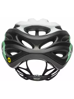 Cyklistická helma mtb BELL DRIFTER logic matte gloss white black mint 