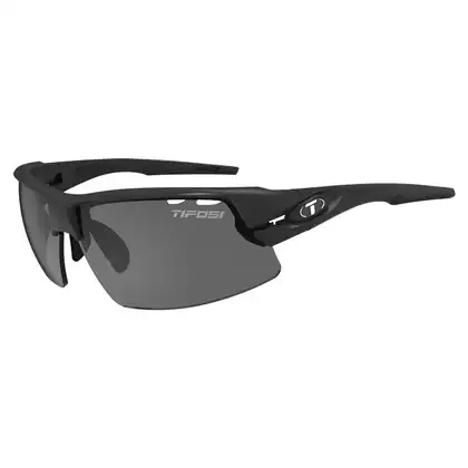 Okulary TIFOSI CRIT matte black (3szkła Smoke 15,4% transmisja światła, AC Red, Clear)  TFI-1340100101