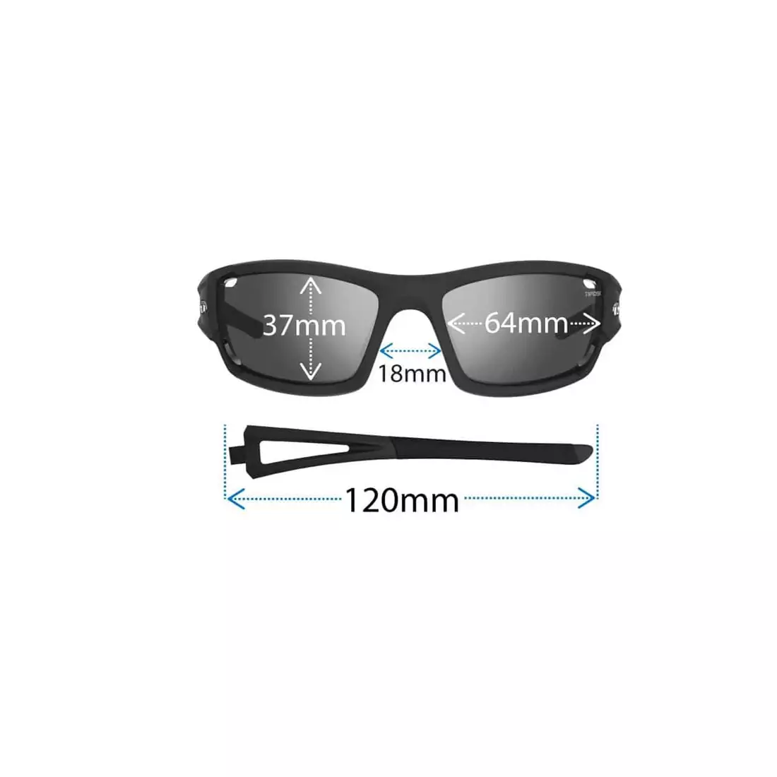 TIFOSI fotochromatické sportovní brýle dolomite 2.0 fototec black-white (light night fotochrom) TFI-1020304831