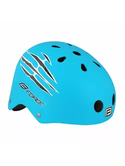 FORCE BMX Cyklistická helma, blue mat 