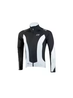 FORCE X68 men's insulated cycling jersey, black and white 89984