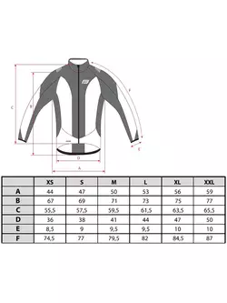FORCE X68 men's insulated cycling jersey, black and white 89984