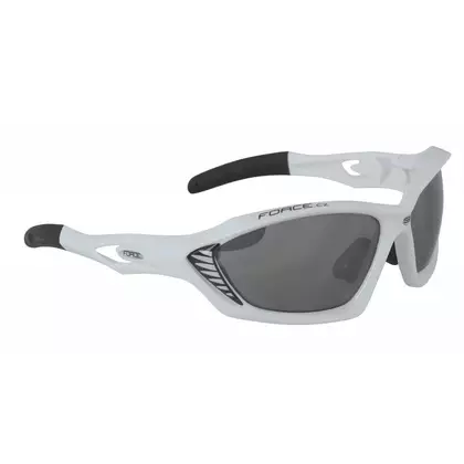FORCE cyklistické / sportovní brýle MAX Černý a bílý 90982
